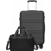 KONO Trolleyset Kombi-Set: Hartschalen-Koffer + Handgepäcktasche, (2 tlg)