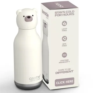 ASOBU Bestie Animal Flasche Polarbär