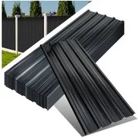 Clanmacy Trapezblech Trapezblech 36er Set Profilblech Trapezblech mit Handschuhe 21m², 129x46x0.25 mm (Set 36-St) UV-Schutz, Wasserfest, Wetterfest, Rostresistent, Korrosionsbeständig