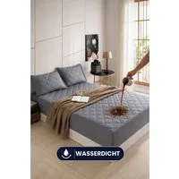 Matratzenschoner Wasserdichter Gesteppter Matratzenschoner aus 100 % Baumwolle Formeya