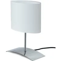 TRANGO LED Tischleuchte, 2018-04WL LED Nachttischlampe *WHITE HOUSE* Tischleuchte mit Stoffschirm in Weiß inkl. 1x E14 LED Leuchtmittel 3000K warmweiß, Lampe, Fensterbank Leuchte, Nachttischleuchte für Schlafzimmer