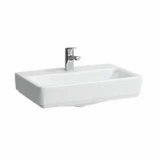 LAUFEN Pro S Compact Waschtisch 8179580001091 55 x 38 cm, weiß, ohne Hahnloch, mit Überlauf