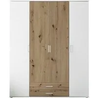 Schlafkontor Kleiderschrank Marburg Schrank Garderobe mit Schubladen Schlafzimmerschrank in Top Qualität, in 2 Breiten