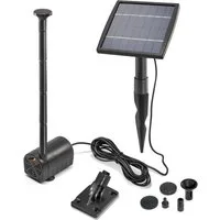 esotec Solarpumpe 1,5/140 Teichpumpen-Set 140l/h, 1,5Wp Solarmodul, Sprinklersatz 101905 (Komplettset)