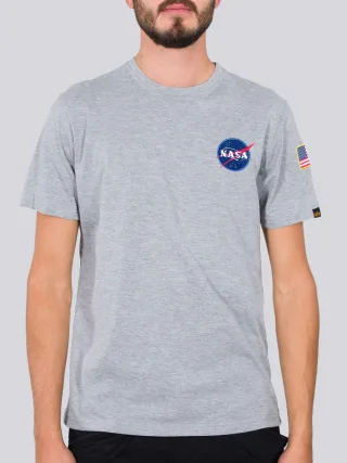 Herren Alpha Industries Space Shuttle T-Shirt in Grau
