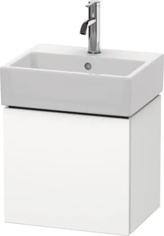 Duravit L-Cube Waschtischunterbau wandhängend Weiß Supermatt 434x341x400 mm - LC6245L8484 LC6245L8484