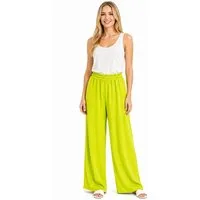 Worldclassca Stoffhose Worldclassca Crinkle-Hose Stoffhose Strandhose Weite Sommerhose Leicht Neue Kollektion - Stilvolle und gemütliche Sommer Mode für Damen