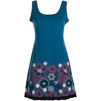 Vishes Tunikakleid Damen Longshirt-Kleid armlos Mini-Kleid Tunika-Kleid Shirtkleid Boho, Goa, Hippie Style