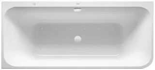 Duravit Happy D.2 Plus Whirlwanne Weiß / Graphit Supermatt 1800x800 mm - 760449800AS0000 760449800AS0000