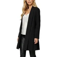 dy_mode Cardigan Damen Langcardigan offen Leichte Übergangsjacke für Frühjahr Sommer in Unifarben, Ohne Verschluss