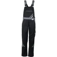 Planam Arbeitslatzhose PLANAM Damen Latzhose HIGHLINE Schwarz/Schiefer/Zink