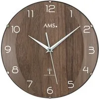 AMS Funkwanduhr F5558 (Quarzuhr,Wohnzimmer,Esszimmer,Küche,Arbeitszimmer,Büro, Flur)
