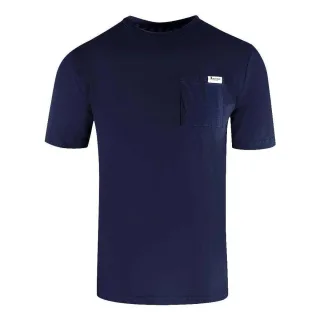 Aquascutum - T-Shirt für Herren, Brusttasche (Marine)