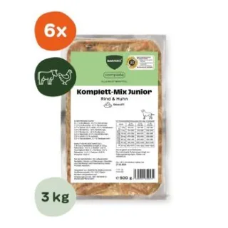 BARFER'S Komplett-Mix Junior Rind & Huhn 6x500 g