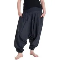 Vishes Haremshose Unisex Haremshose Einfarbig Einheitsgröße 34-46 Orientalisch, Yoga, Festival, Hippie Style