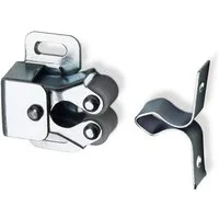SO-TECH® Haftmagnetschnäpper Doppel-Rollenschnäpper verstellbar aus Stahl verzinkt Drucks, (1-tlg), 1 Stück, inkl. Gegenstück, Druckschnäpper Türschnäpper