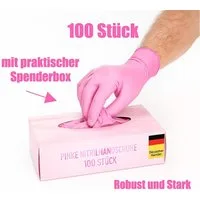 Kemes Einweghandschuhe Nitrilhandschuhe 100 Stück Gummihandschuhe Lebensmittelgeeignet Latexfrei