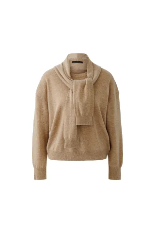 Oui - Pullover beigemel - Gr. - 42