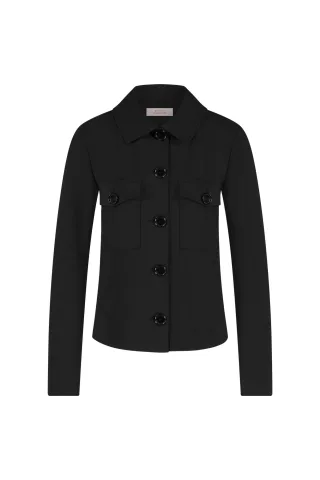 Studio Anneloes - Claire bonded jacket black - Gr. - M
