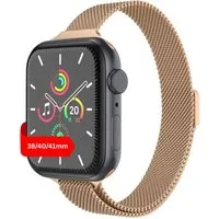 S&T Design Smartwatch-Armband Armband für Apple Watch Edelstahl Magnetisch Mesh Milanaise Dünn, Kompatibel mit Apple Watch 38 / 40 / 41/ 42 / 44 / 45 / 46 / 49 Dünn