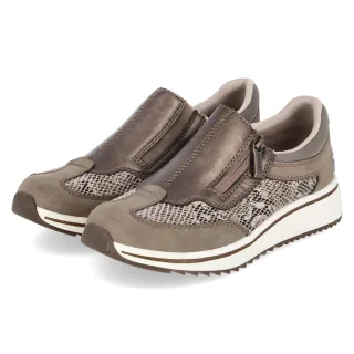 Rieker Slip-On-Sneaker  Taupe - Gr. 39 -  Textil