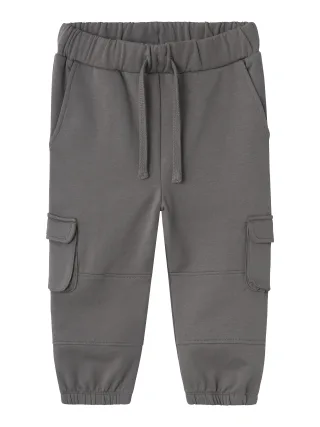 NAME IT - NMMSIMON NREG SWEAT PANT BRU castlerock - Gr. - 92