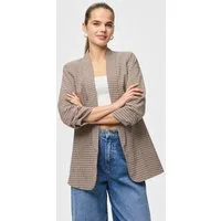 pieces Blusenblazer PCBOSELLA 3/4 PRINTED BLAZER NOOS mit 3/4 Ärmel
