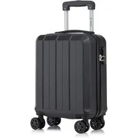 YONSLY Koffer Reisekoffer Trolley Rollkoffer Hartschalenkoffer Größenwahl aus ABS, 4 Rollen, Zahlenschloss 360°-Doppelrollen weicher Gummigriff Aluminium-Elemente