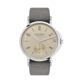 Nomos Glashütte Unisexuhr Ahoi neomatik 38 date sand 527