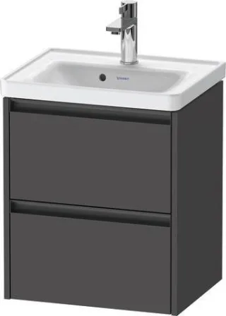 Duravit Ketho.2 Waschtischunterbau wandhängend Graphit Matt 484x375x549 mm - K25280049490000 K25280049490000