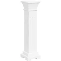 vidaXL Blumenständer Säulen-Pflanzenständer Klassischer Stil Quadratisch MDF (1 St)