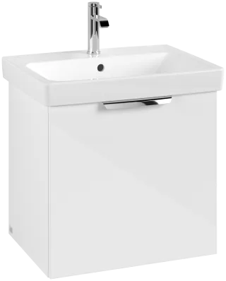 Villeroy & Boch Set LineUp 600mm mit Spiegelschrank Glossy White S00805DHR1