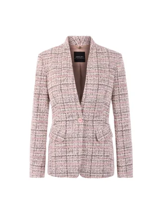 Marc Cain Collections - Taillierter Collarless-Blazer warm taupe new - Gr. - 40