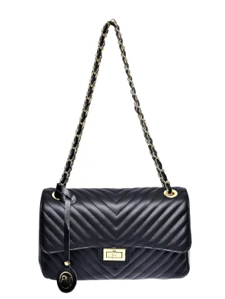 Roberta M Schwarz Rindsledertasche