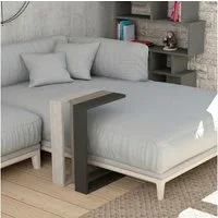 Decortie Beistelltisch Muju, Modern C Form Beistelltisch, 30 x 40 x 57 cm