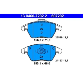 ATE Bremsbel?ge vorne Citroen C4 Peugeot 207 208 3008 307 308 Rcz