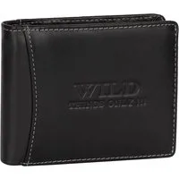 Wild Things Only !!! Geldbörse RFID echt Leder Portemonnaie Geldbörse Geldbeutel Herren Querformat, RFID Schutz