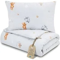 Totsy Baby Babybettwäsche Kinder Bettdecke ohne Bezug – Baby Decke und Kissen Set aus Baumwolle