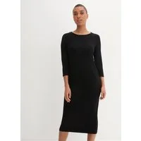 bonprix Shirtkleid (1-tlg) für den Alltag, aus leicht fließendem Material, mit 3/4-Ärmeln