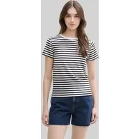 TOM TAILOR Denim T-Shirt T-Shirt T-Shirt mit Streifenmuster