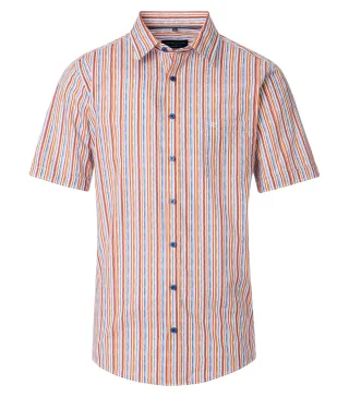 CASAMODA - Freizeithemd Kurzarm orange - Gr. - XL