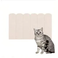 Agger Kratzbrett Wand-Kratzbrett für Katzen, Kratzschutz-Wandpaneel für Katzenpfoten, Kletter-Kratzbrett für Katzen, selbstklebendes dekoratives Wandpaneel