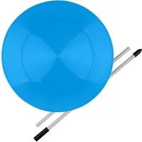 Diabolo Freizeitsport Spiel Jonglierteller Set UV mit Stab ab 5 Jahren, Tellerdrehen, Tellerdrehen Spielzeug Kinder Spinning Plate 23 cm (blau)