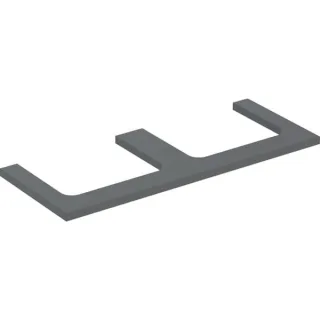Geberit ONE Waschtisch-Platte, Ausschnitt links und rechts, für Aufsatzwaschtisch 505345003