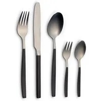 ECHTWERK Besteck-Set Positano Due Besteckset 20tlg (20-tlg), 4 Personen, Edelstahl 18/10, für 4 Personen, 18/10 mattiert, Edelstahl, Hochwertiges Tafelbesteck