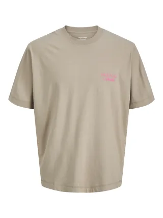 JACK&JONES - JORNORREBRO TYPO TEE SS CREW NECK NOOS Vintage Khaki - Gr. - XXL