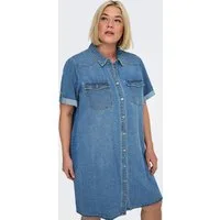 ONLY CARMAKOMA Jeanskleid CARLISA S/S DNM DRESS GUA NOOS Baumwollmischung, regular fit