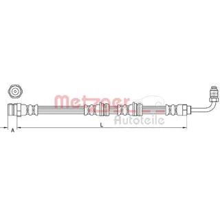 Metzger Bremsschlauch vorne Audi A3 Tt 2,5