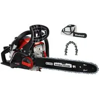 Einhell Benzin-Kettensäge GC-PC 1435 I TC Kit, 35 cm Schwertlänge, inkl. Benzin-/Öl-Mischflasche und Schwertschutz-Tasche