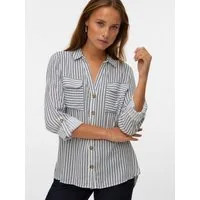Vero Moda Hemdbluse VMBUMPY L/S SHIRT NEW WVN GA NOOS Viskose, regular fit